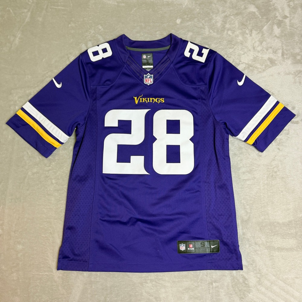 Nike Adrian Peterson Minnesota Vikings Jersey Mens Small Purple NFL #28 Stitched